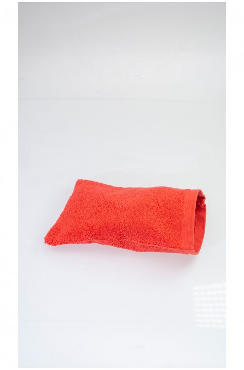 %100 Pamuk Kese 15x21 30 Gr Kırmızı (1 Adet)  (Bu Ürün    Banyo Lifi ve Süngeri Modelidir)