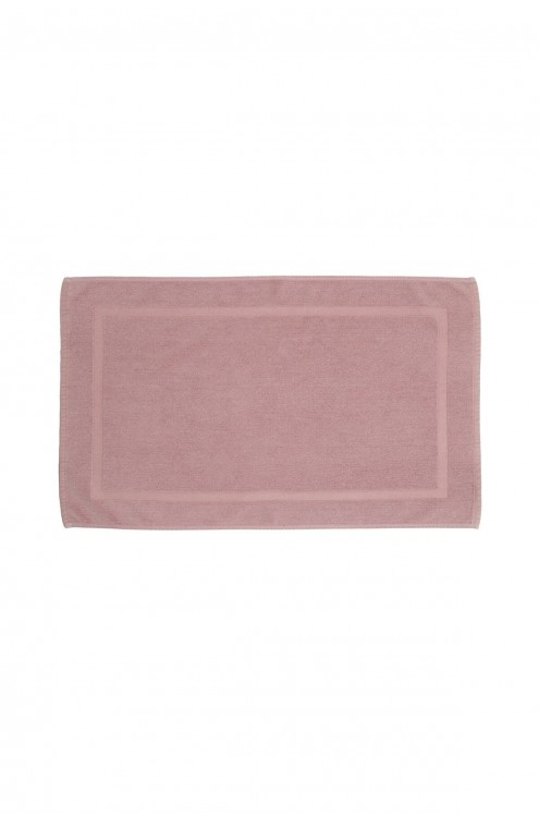 %100 Pamuk Vintage Bukle 50x75 Çerçeveli Ayak Havlusu (1 Adet) GÜLKURUSU (Bu Ürün  50 x 75 cm 50 x 75 Havlu Modelidir)