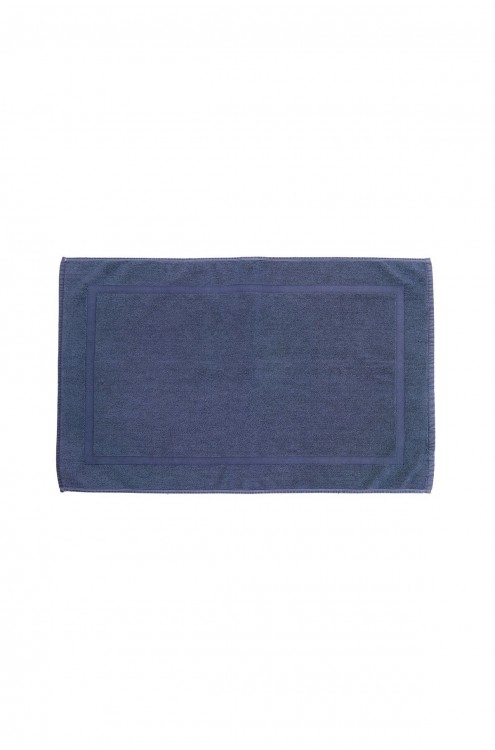 %100 Pamuklu Vintage Parça Boyalı Elmas Bordürlü Havlu (50x75 cm - Ayak Havlusu-1 Adet) LACİVERT (Bu Ürün  50 x 75 50 x 75 Havlu Modelidir)